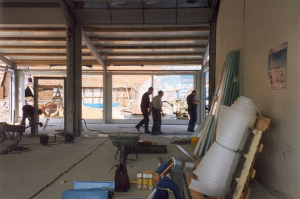 1992 - Bau des Ausstellungsraumes